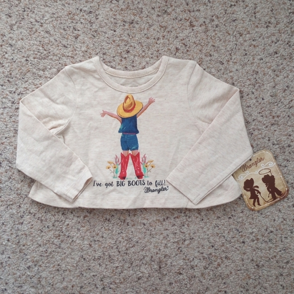 I've Got Big Boots To Fill Wrangler Baby Shirt